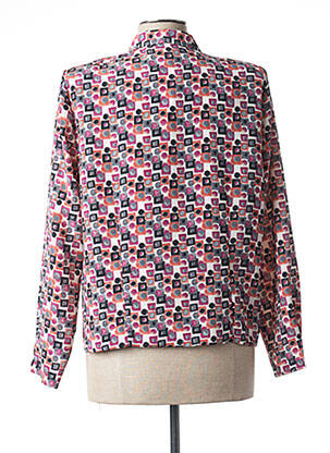 Chemisier coupe cintrée manches longues violet FRANCE RIVOIRE femme