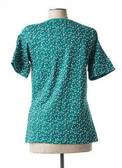 T-shirt vert ELLE EST OU LA MER pour femme seconde vue