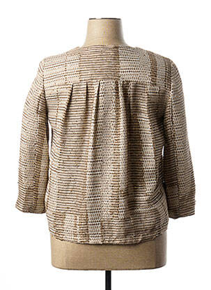 Veste casual col rond beige MANILA GRACE femme