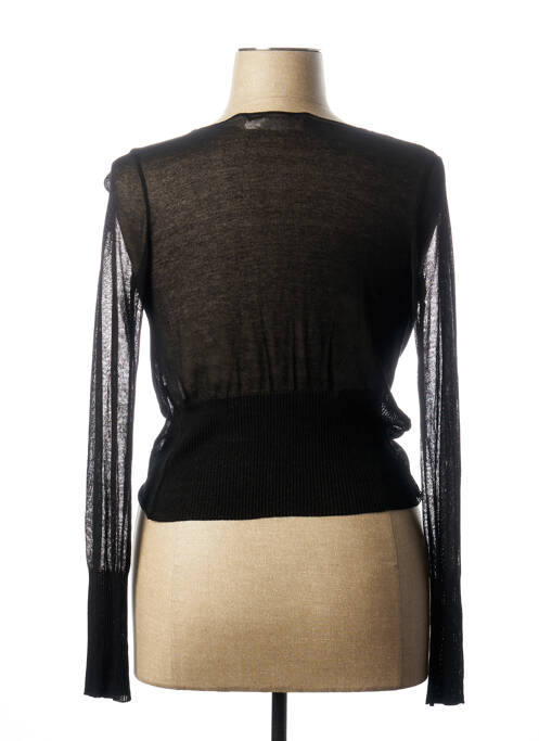 Gilet manches longues noir EVALINKA pour femme