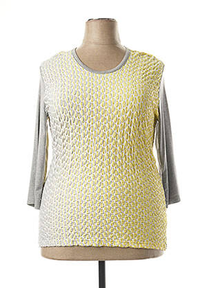 T-shirt manches longues manches longues jaune I.ODENA femme