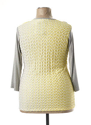 T-shirt manches longues manches longues jaune I.ODENA femme