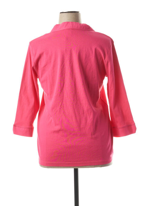 Polo rose SIGNATURE pour femme