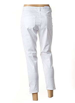 Pantacourt stretch blanc EAST DRIVE femme