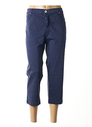 Corsaire stretch taille normale bleu CRN-F3 femme