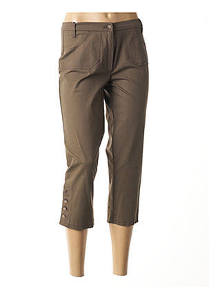 Corsaire stretch taille normale marron ROSA ROSAM femme