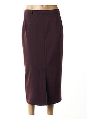 Jupe longue fermeture zippée au dos violet CHRISTIAN MARRY femme