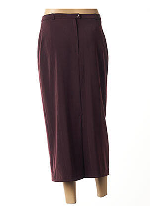 Jupe longue fermeture zippée au dos violet CHRISTIAN MARRY femme