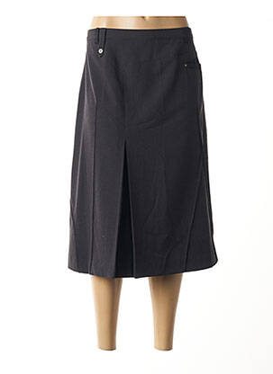 Jupe mi-longue coupe droite gris FRED SABATIER femme