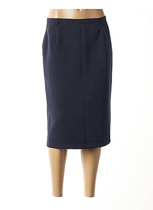 Jupe mi-longue coupe droite bleu COSTURA 40 femme
