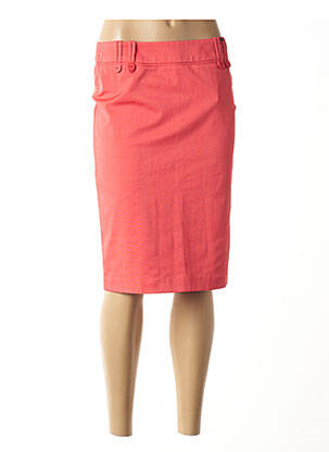 Jupe mi-longue taille normale rose UN TEMPS POUR ELLE femme