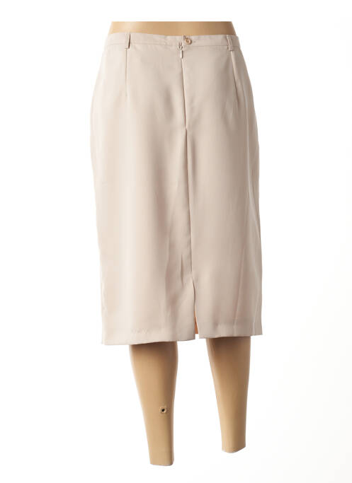 Jupe mi-longue beige COSTURA 40 pour femme