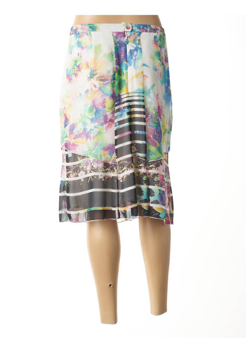 Jupe mi-longue beige FRANCE RIVOIRE pour femme