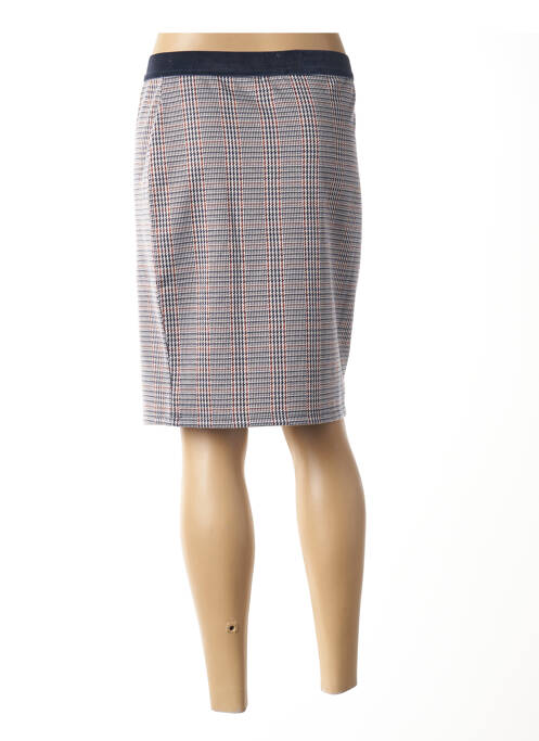 Jupe mi-longue bleu SIGNATURE pour femme