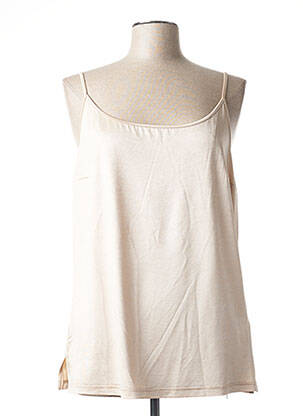 Top stretch fines bretelles beige FRED SABATIER femme