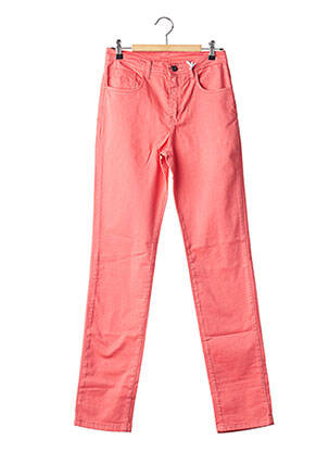 Pantalon slim tissage popeline taille normale orange IMPAQT femme