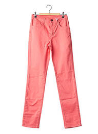 Pantalon slim tissage popeline taille normale orange IMPAQT femme