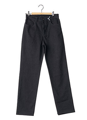 Pantalon slim tissage popeline taille normale noir IMPAQT femme