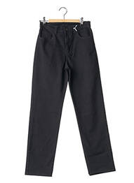 Pantalon slim tissage popeline taille normale noir IMPAQT femme