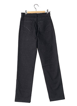 Pantalon slim tissage popeline taille normale noir IMPAQT femme