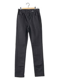 Pantalon slim tissage popeline taille normale noir IMPAQT femme