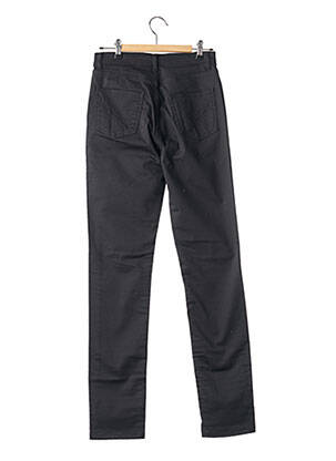 Pantalon slim tissage popeline taille normale noir IMPAQT femme