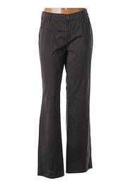 Pantalon droit stretch taille normale marron PIONIER femme