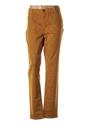 Pantalon slim stretch taille normale jaune IMPAQT femme