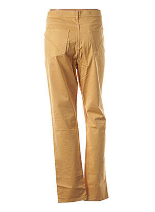 Pantalon slim tissage popeline taille normale jaune IMPAQT femme