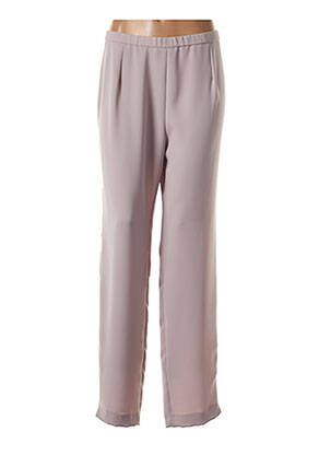 Pantalon slim stretch taille normale marron FRANCE RIVOIRE femme