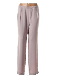 Pantalon slim stretch taille normale marron FRANCE RIVOIRE femme