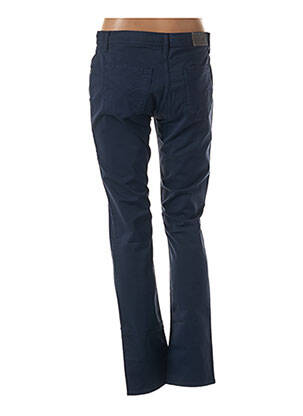 Pantalon slim tissage popeline taille normale bleu IMPAQT femme