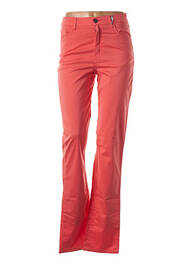 Pantalon slim tissage popeline taille normale orange IMPAQT femme