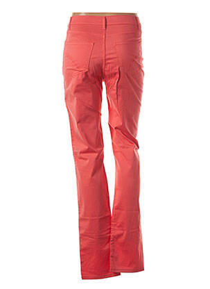 Pantalon slim tissage popeline taille normale orange IMPAQT femme