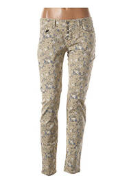 Jeans coupe slim slim taille basse beige RINASCIMENTO femme