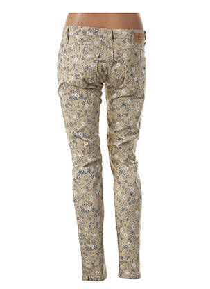 Jeans coupe slim slim taille basse beige RINASCIMENTO femme
