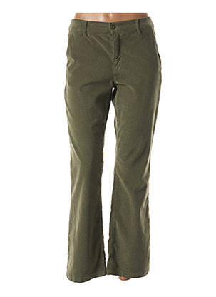 Pantalon droit vert FIVE pour femme