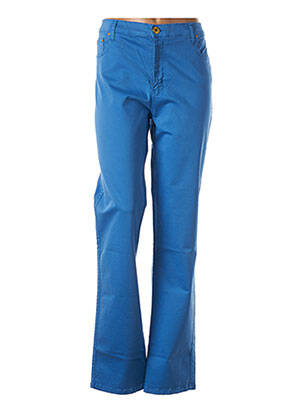 Pantalon slim bleu CRN-F3 pour femme