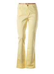 Pantalon slim jaune CRN-F3 pour femme seconde vue