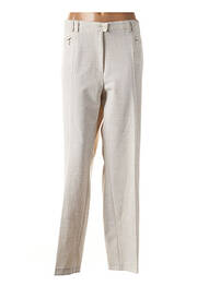 Pantalon droit stretch taille normale beige GERKE MY PANTS femme