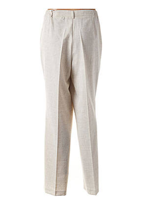 Pantalon droit stretch taille normale beige GERKE MY PANTS femme