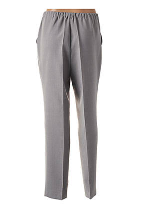Pantalon droit stretch taille normale gris GERKE MY PANTS femme