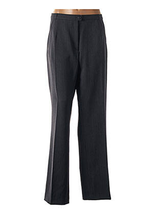 Pantalon droit stretch taille normale gris SYM femme