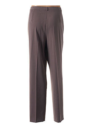 Pantalon droit stretch taille normale marron SYM femme