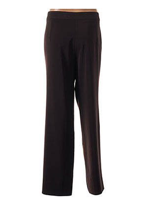 Pantalon droit tissage crêpe taille normale marron CHRISTIAN MARRY femme