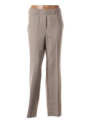 Pantalon slim taille élastique taille normale marron GERKE MY PANTS femme