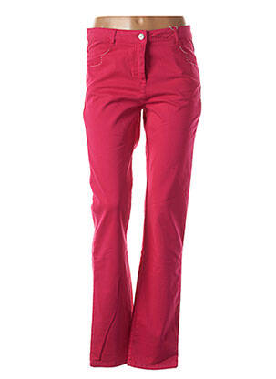 Pantalon slim broderie rivets taille normale rose DIANE LAURY femme