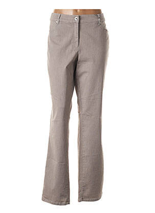 Pantalon droit stretch taille normale gris GERKE MY PANTS femme