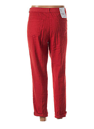 Pantalon 7/8 taille élastique taille normale rouge EAST DRIVE femme