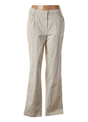 Pantalon droit stretch taille normale gris PIONEER femme